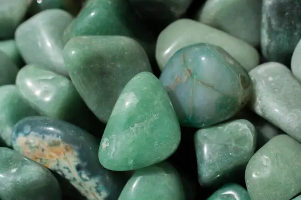 aventurine gem stone as natural mineral rock specimen