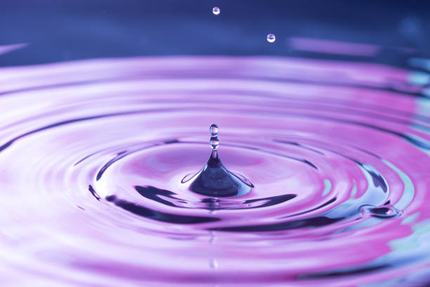 istock SImple Water Droplets into a Pool of Water with a Purple Reflection 1007919034