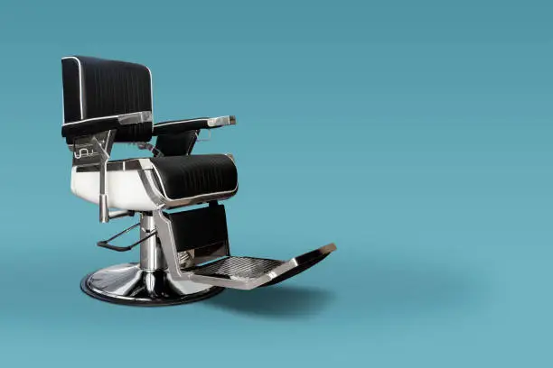 Photo of Barber chair with copy space