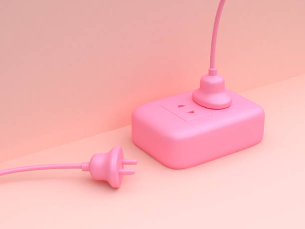 istock electricity technology 3d rendering minimal abstract pink scene power plug 1007947192