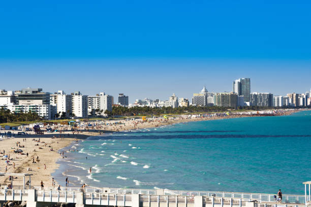 istock Miami South beach. South pointe pier 1007950390