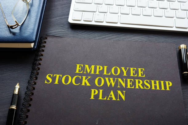 istock Employee Stock Ownership Plan (ESOP) on a desk. 1007951330