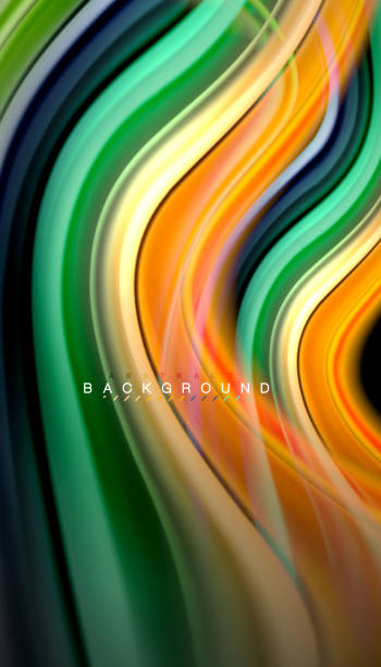istock Fluid colors abstract background, twisted liquid design on black, colorful marble or plastic wave texture backdrop, multicolored template for business or technology presentation or web brochure cover layout, wallpaper 1007958314