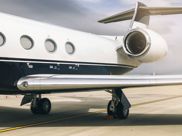 istock Private luxury jet at the airport terminal 1007961164