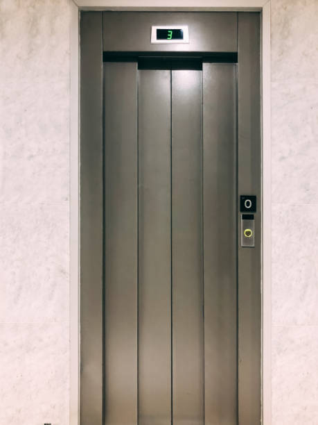 istock Lift stainless steel modern door 1007961582