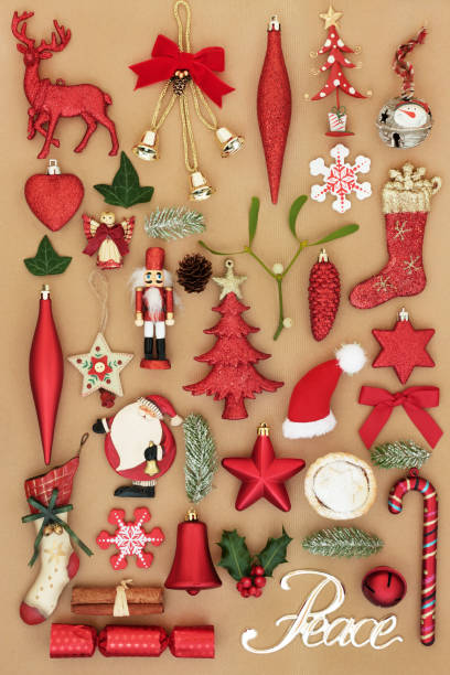 istock Christmas Peace Sign and Decorations 1007961846