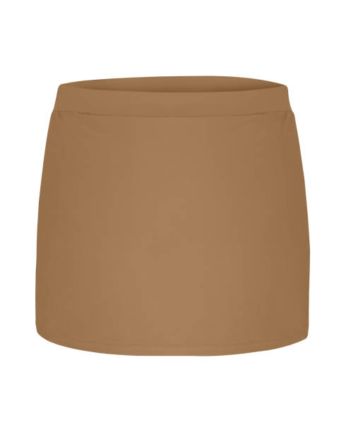 istock Beige cotton mini short skirt isolated white 1007973694