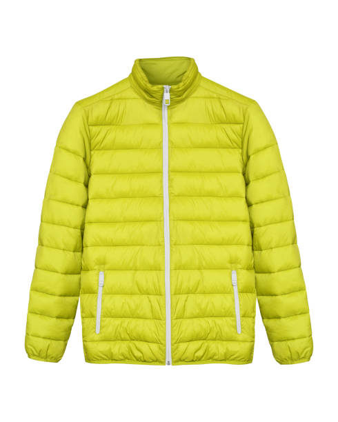 istock Yellow men sport ski winter down jacket isolated white 1007973914