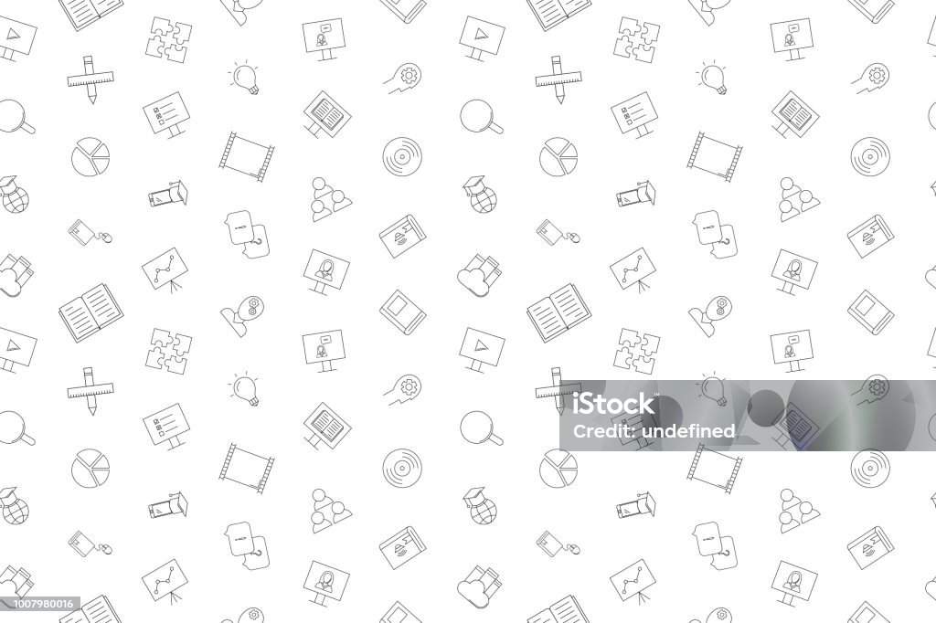 Typical Tutorial Background Vector Tutorial Pattern Tutorial Seamless Background Stock Illustration ...