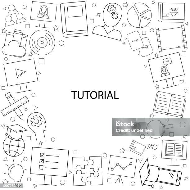 Typical Tutorial Background Vector Tutorial Pattern Tutorial Seamless Background Stock Illustration ...