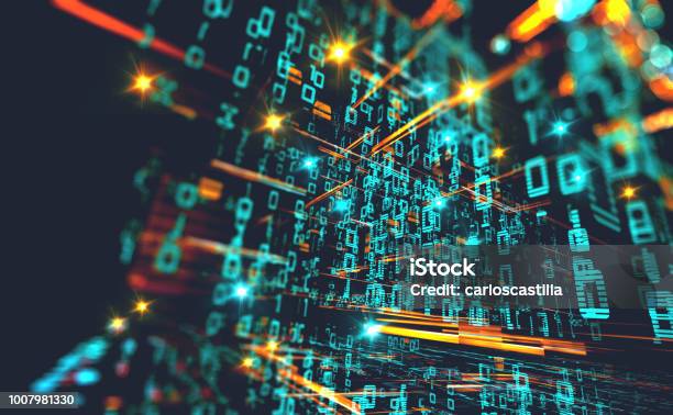 Abstract Background Of Technology Science And Cloud Computer3d Illustration Stock Photo - Download Image Now