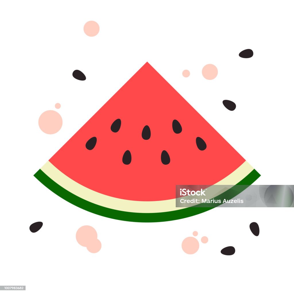 Watermelon flat design - Royalty-free Melancia arte vetorial