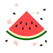istock Watermelon flat design 1007983682