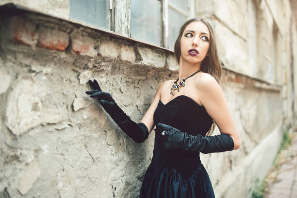 istock Glamour goth girl posing 1007983794