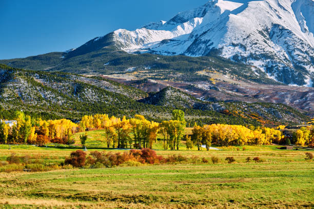 istock Mount Sopris autumn landscape in Colorado 1007990606