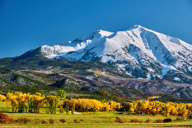istock Mount Sopris autumn landscape in Colorado 1007990656