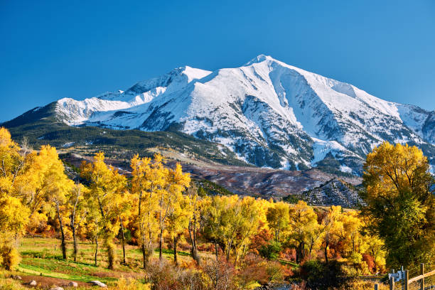 istock Mount Sopris autumn landscape in Colorado 1007990692