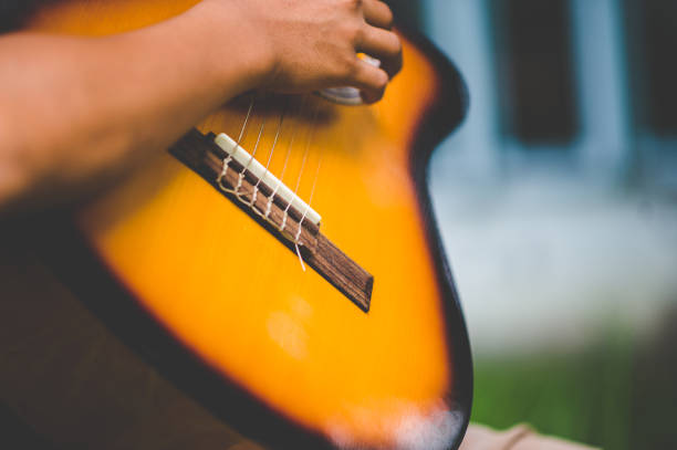 istock Guitar and nature Good atmosphere 1007994188