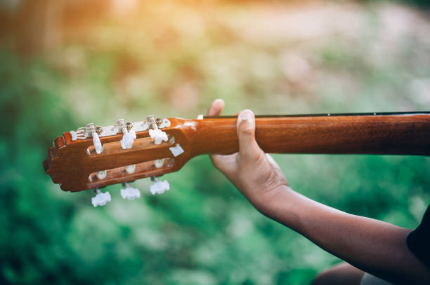 istock Guitar and nature Good atmosphere 1007994264