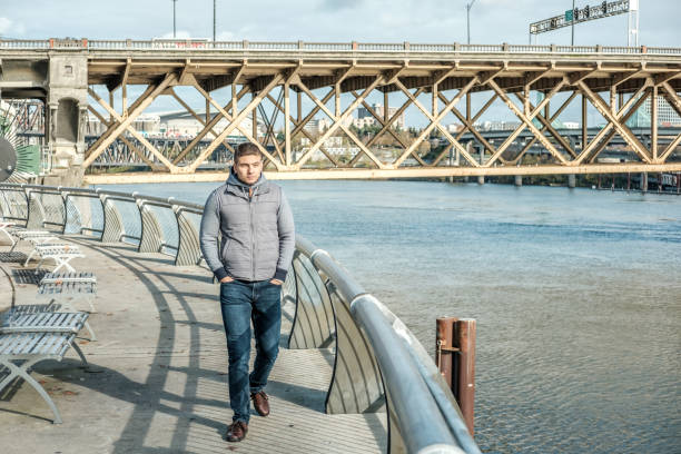 istock Man in Portland city, Oregon 1007998424