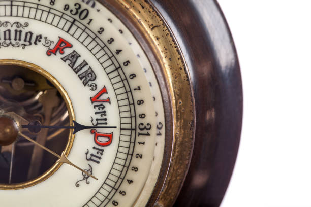 istock Heat wave. Very dry weather forecast by vintage barometer. 1008015922
