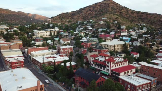 Flying In downtown Bisbee Arizona at 5:30 in the morning