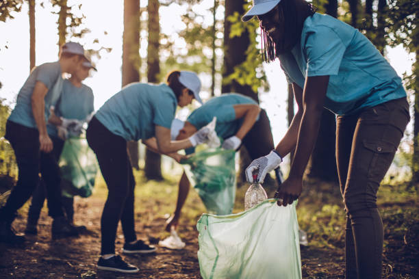 istock Volunteers cleaning the environment 1008025094