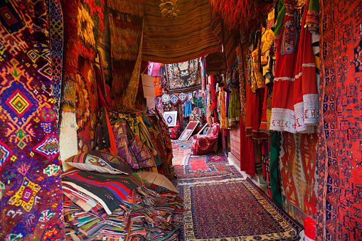 Tienda de alfombras local en Goreme. Capadocia photo