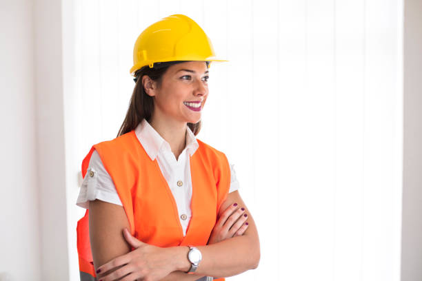 Portrait of woman engineer