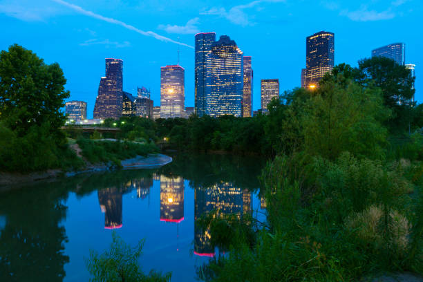 istock Panorama of Houston at night 1008062526