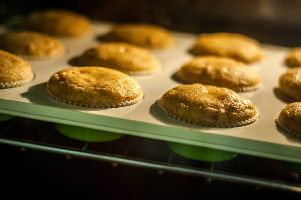 istock Baking muffins in the oven 1008071358