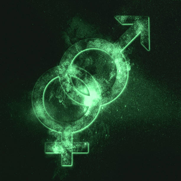istock Heterosexual symbol. Heterosexual sign. Green symbol 1008085694
