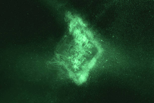 Playing card. Diamond symbol. Green symbol