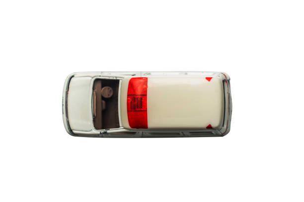 istock Car toy diecast on the white background , Top view(clipping path) 1008108232