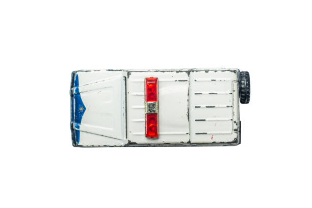 istock Car toy diecast on the white background , Top view(clipping path) 1008108282