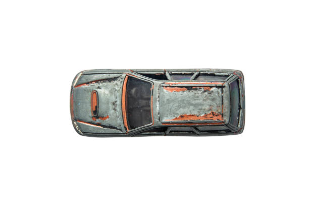 istock Car toy diecast on the white background , Top view(clipping path) 1008108730