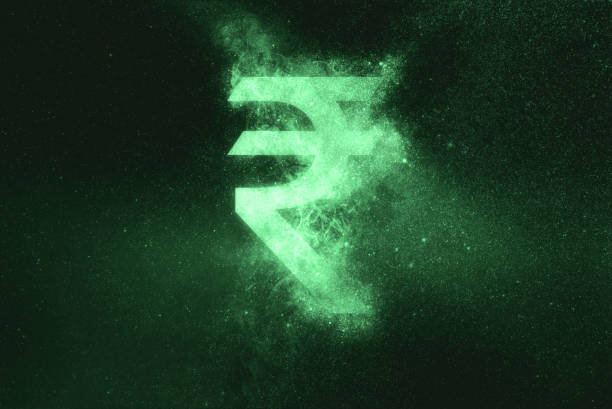 istock Indian Rupee sign, Indian Rupee symbol. Green symbol 1008114172