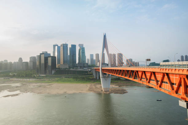 istock Modern urban landscape, in chongqing, China 1008137752
