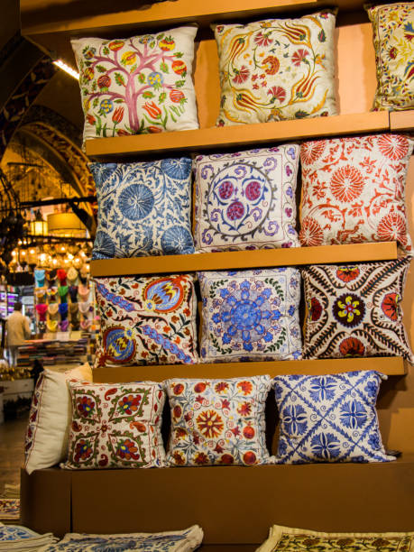 istock Decorative Colorful oriental pillows with traditional patterns 1008154346