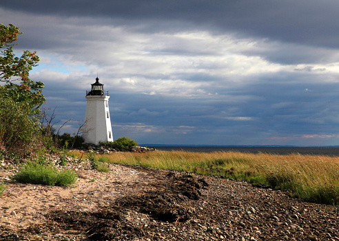 Fayerweather Island, Black Rock Harbor, Bridgeport, Connecticut, lighthouse