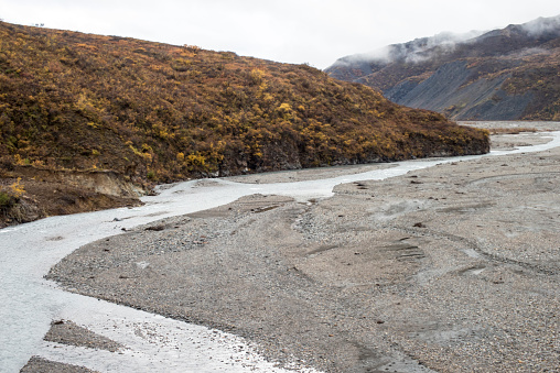 braided river, Alaska,