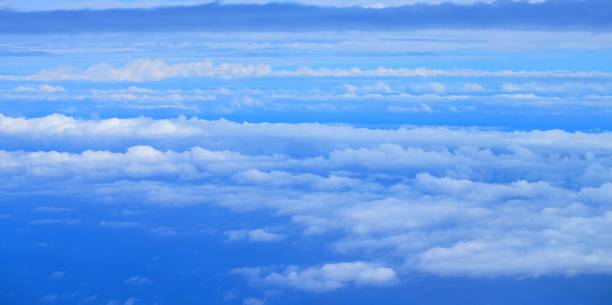 istock Beautiful blue sky and white cloud view from the plane 1008161624