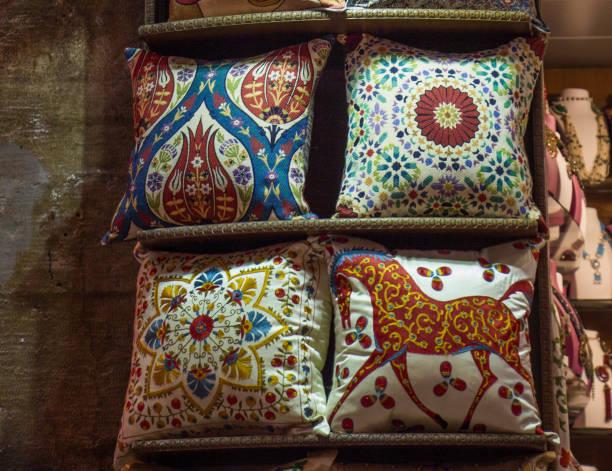 istock Decorative Colorful oriental pillows with traditional patterns 1008168720