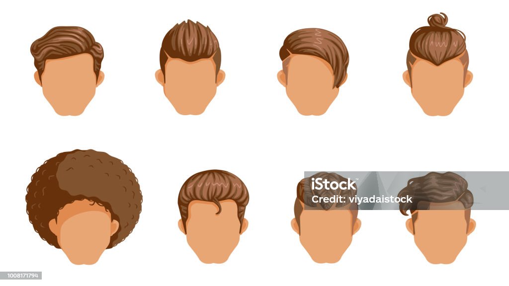 Vintage Hairstyles Stock Illustration - Download Image Now - Hair, Short  Hair, Wig - iStock