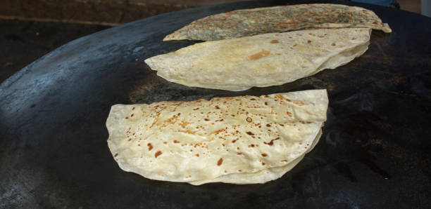 istock Making of traditional turkish gozleme pancake 1008174182