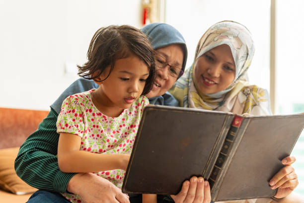istock Three Generations of Muslim Women Reading Together 1008186204