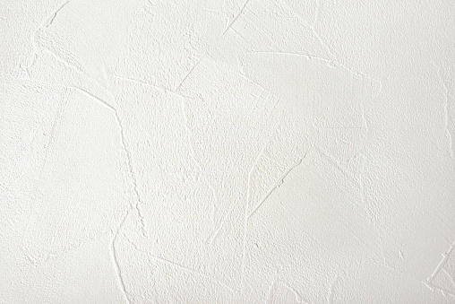 view of a wall with trowel coated with white paint