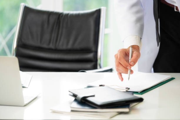 istock Young man doctor working at office in hospital. 1008220256