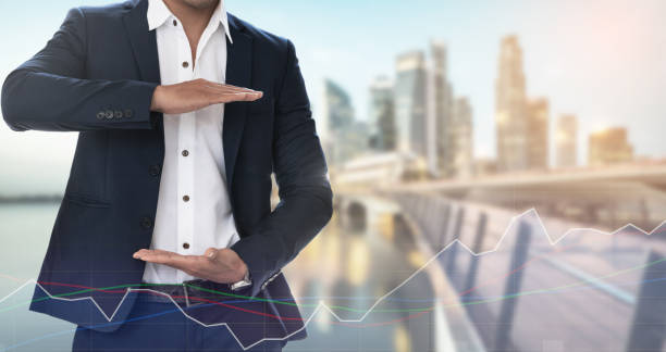 istock Businessman open hand for your text. 1008220568