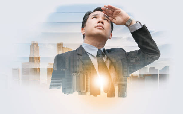 istock Double exposure - Business Leader Vision 1008220624